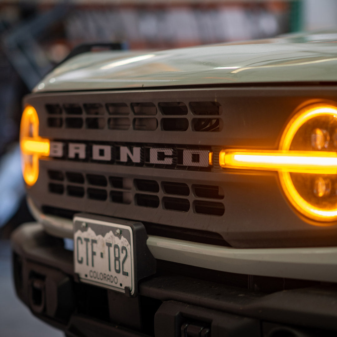 Ford Bronco Carbon Fiber Letters for Front Grille (2021+) | FT Custom