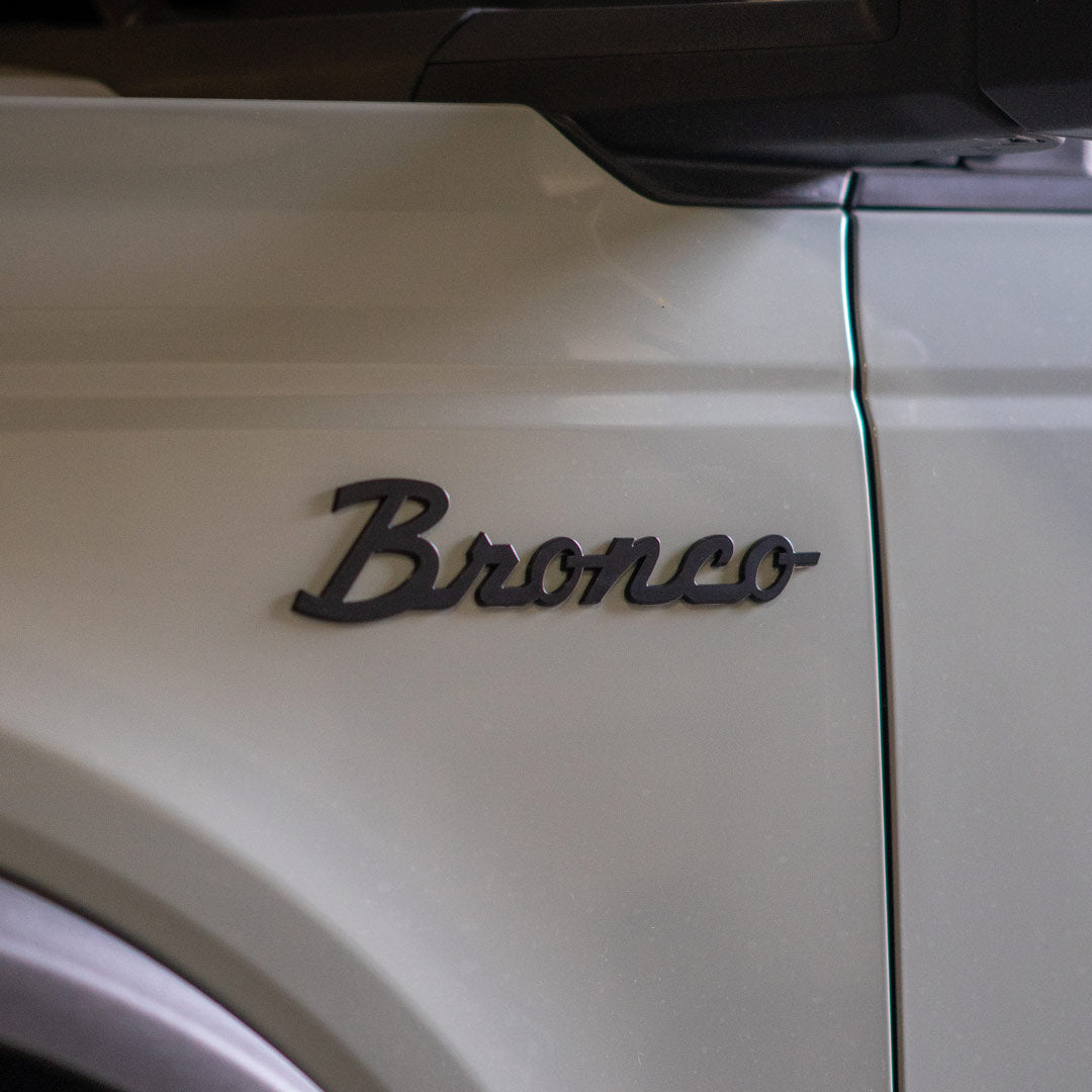 Ford Bronco Fender Classic Script Emblem (2021+) | FT Custom