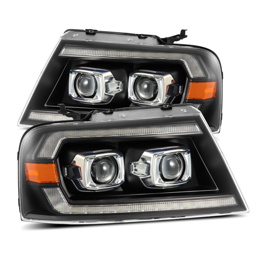 AlphaRex (LUXX-Series) 2004-2008 Ford F150 LED Projector Headlights - Black
