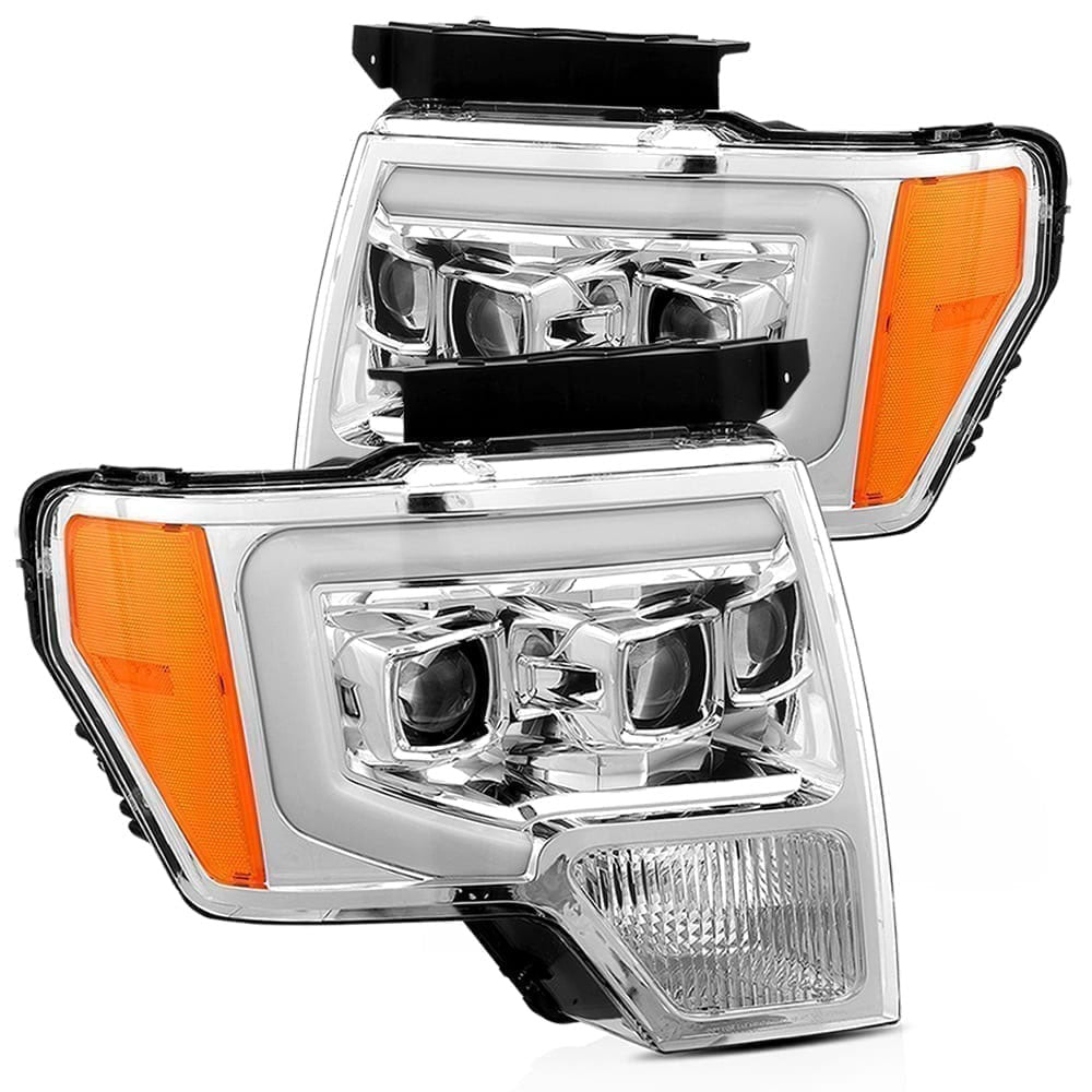 AlphaRex (LUXX-Series) 2009-2014 Ford F150 LED Projector Headlights - Chrome