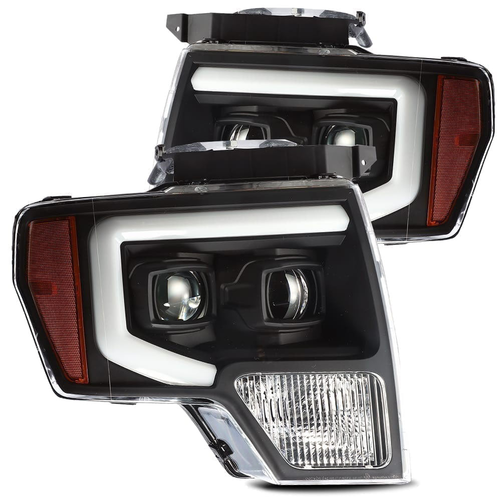 AlphaRex (LUXX-Series) 2009-2014 Ford F150 LED Projector Headlights - Black