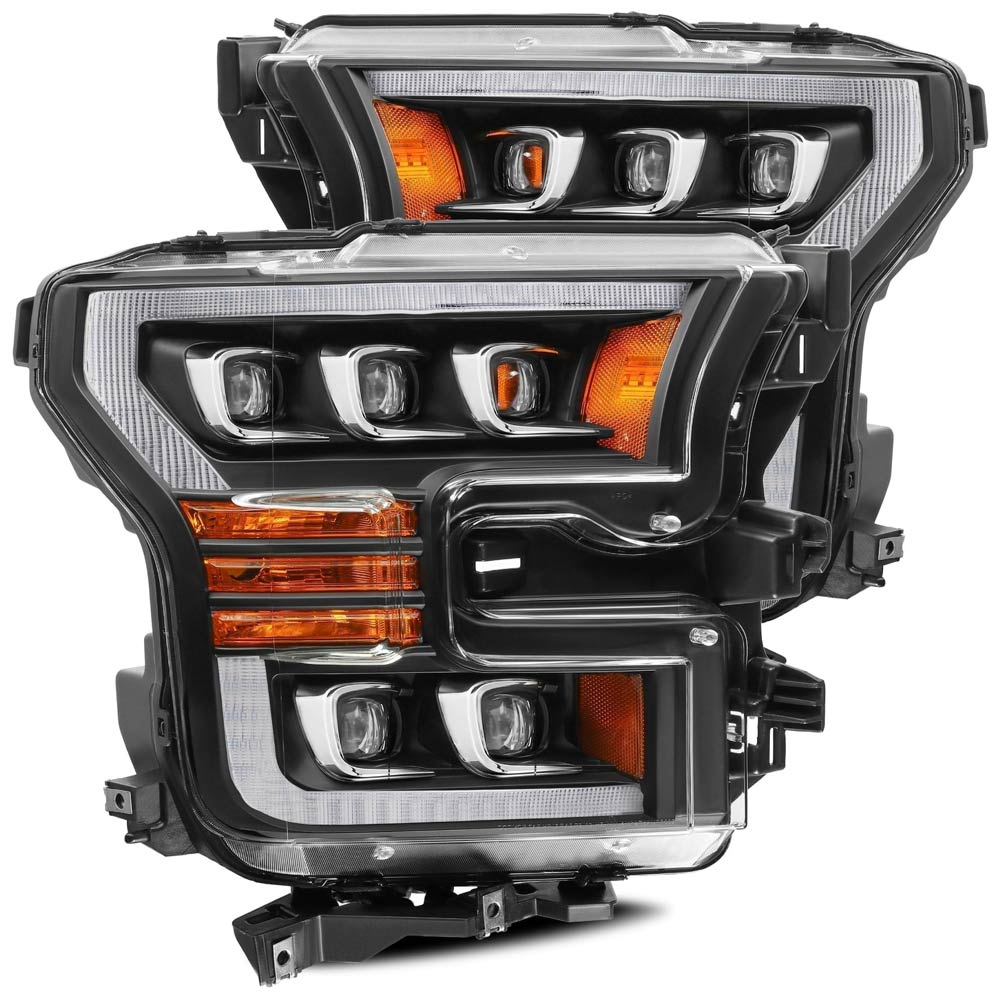 AlphaRex (NOVA-Series) 2015-2017 Ford F150 LED Projector Headlights - Black