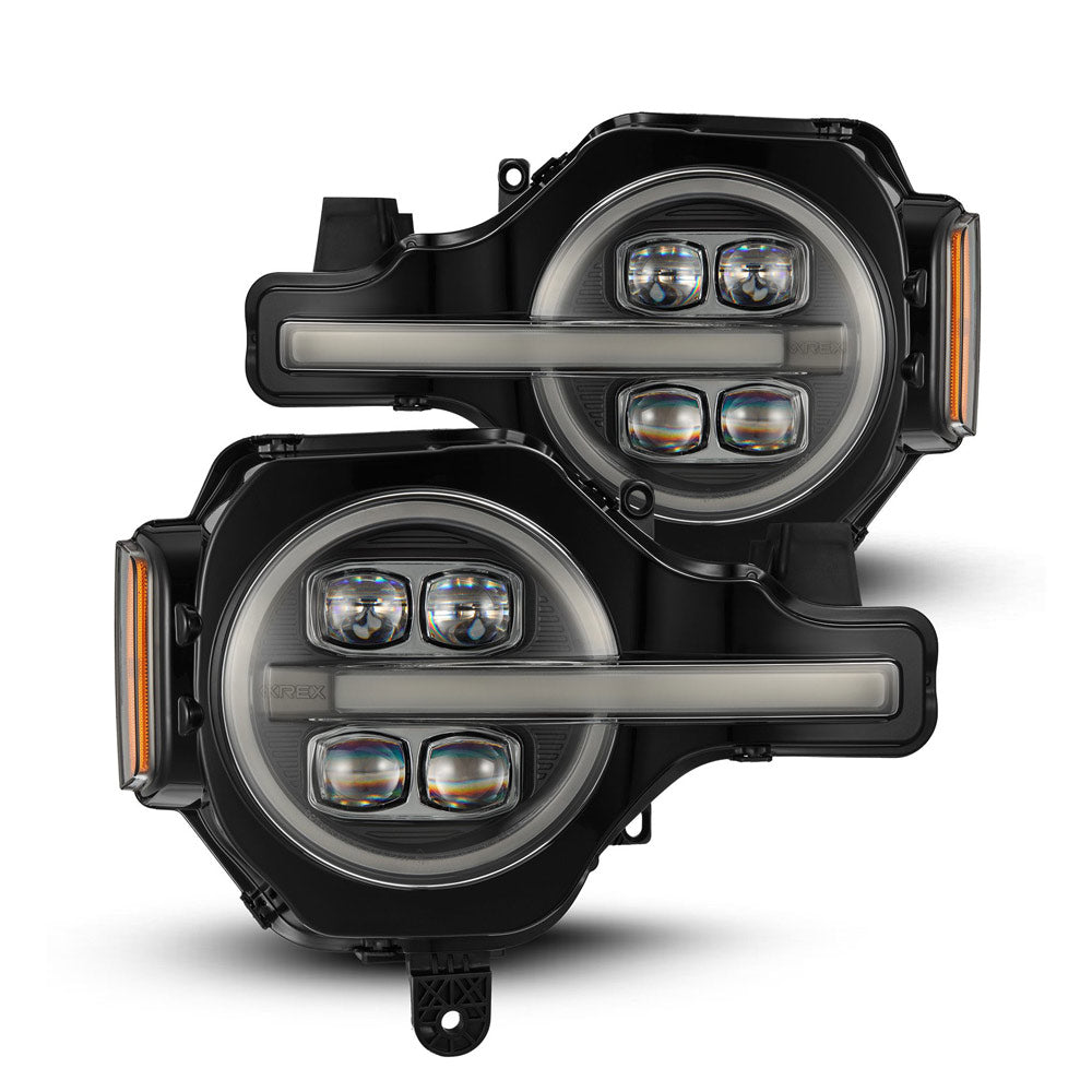 AlphaRex (NOVA-Series) 2021-up Ford Bronco Projector Headlights - Black