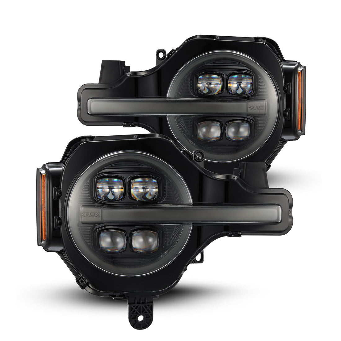AlphaRex (NOVA-Series) 2021-up Ford Bronco Projector Headlights - Alpha-Black
